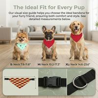 Verstelbare hondenbandana-halsband met D-ring, diverse schattige printpatronen, zachte driehoekige hondensjaal voor honden in de maten P, S, M, L, dagelijkse outfit