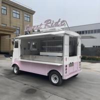 Factory Direct Retro Electric Citroen Truck Mobile Food Truck Commercial Electric Yakitori Grill Machine Candy Stadium Night