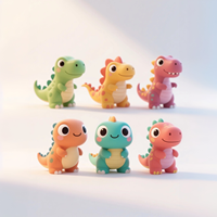 DYTOYS-Ensemble de 12 figurines 3D en caoutchouc souple PVC pour enfants, jouet Sofubi en vinyle souple, idée cadeau