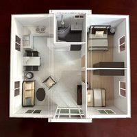 Venta Directa de Casa Prefabricada Expandible en Contenedor de 20 y 40 Pies, Villa de 5 Dormitorios, Casa Móvil Prefabricada, Casa Portátil