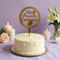 Personalisierter Acryl-Cake-Topper mit Stick für Geburtstagstorten, Hochzeiten und Desserttische