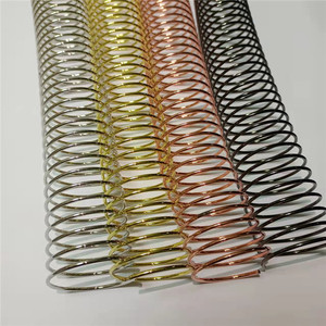 Confezione in scatola A4 1/<span class=keywords><strong>2</strong></span> pollici 12.7mm filo per rilegatura libro anello rivestito in Nylon filo per rilegatura ad anello in oro - Product Image 6