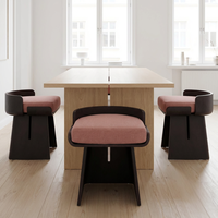 Chaises de salle à manger nordiques modernes et simples, en bois massif noir, style Wabi-sabi, chaise de salle à manger de loisirs pour restaurant