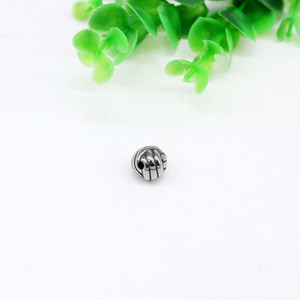 yunnique Stainless Steel Soccer Ball <b>Spacer</b> Beads Round For Bracelet Making - Product Image 3