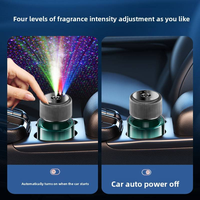 Difusor de Aroma Inteligente para Auto con Inducción, Atomización Ultrasónica, Ambientador Recargable con Encendido/Apagado Automático, Rociador de Perfume para Auto