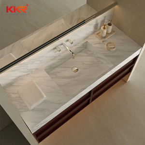 Diseño KKR de Calidad, Lavabo Moderno con Encimera de Mármol de Color <span class=keywords><strong>para</strong></span> Baño, Mueble de Pared <span class=keywords><strong>para</strong></span> <span class=keywords><strong>Lavamanos</strong></span> y Sanitario - Product Image 6