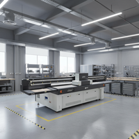 Impresora UV Industrial de Cama Plana con Cabezal de Impresión Ricoh, Impresora Digital de Inyección de Tinta de Alta Velocidad para Papel con Barniz y Relieve 3D