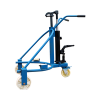 Chariot élévateur manuel hydraulique pour fûts d'huile, vente chaude, capacité de 562 à 585 mm de diamètre