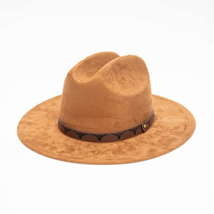 Chapeau en feutre à bord plat style rétro simple pour homme, idéal pour l'automne et l'hiver, en daim, à visière courte, polyvalent pour les sorties - Product Image 2