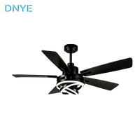 Ventilateur de plafond en contreplaqué léger à LED, design nordique minimaliste moderne, prix compétitif, qualité supérieure