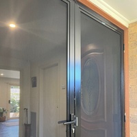 Moustiquaire de sécurité en acier inoxydable noir pour portes et fenêtres, filet anti-insectes, thermolaqué, résistant à la corrosion