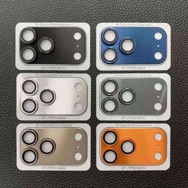 Anti-Fingerprint Phone Camera Lens for iPhone 17 Case Friendly Premium Metal Armor Back Lens Protector Film for iPhone 17promax