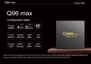 Boîtier TV Android Smart Box <span class=keywords><strong>Q96</strong></span> <span class=keywords><strong>Max</strong></span> 1+8 Go Amlogic S905 Quad Core WiFi 2.4G/5GHz 4K Android 11 Décodeur - Product Image 6