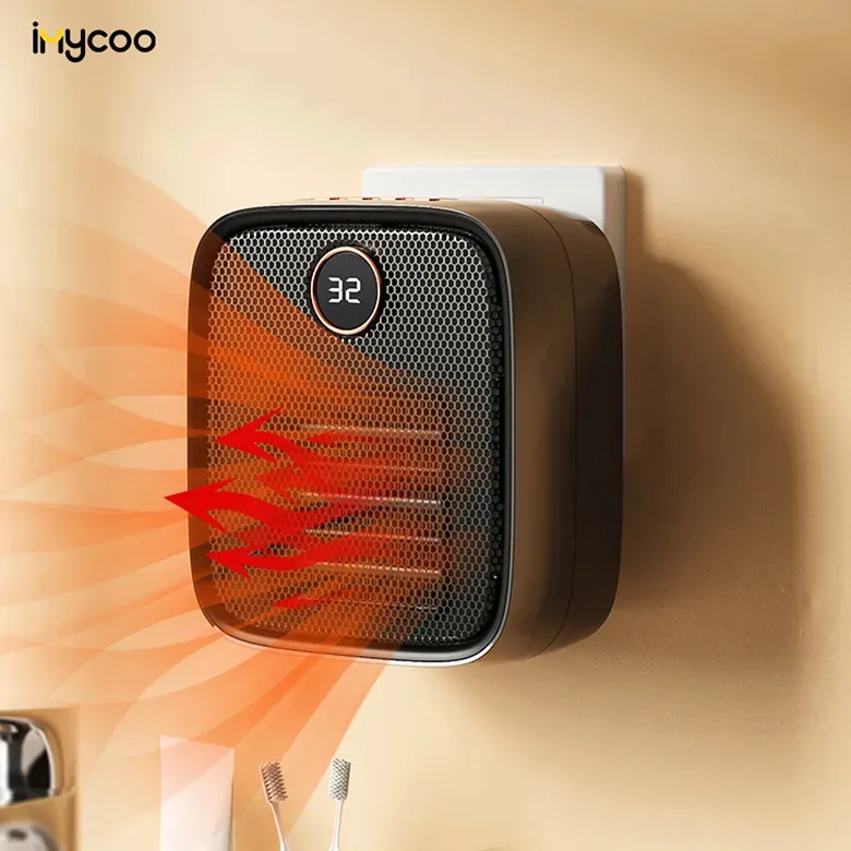 IMYCOO Dropship eléctrico portátil PTC calentador infrarrojo de cerámica ventilador de alta seguridad pared de la habitación Mesa Mini calentador de Gas para el baño del hogar