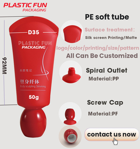 Toptan PET kozmetik tüp makyaj yüz yıkama vakıf ambalaj için boş losyon el kremi sıkma tüpleri ile ofset baskı - Product Image 2