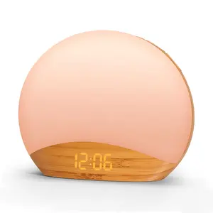 Hi-FiD白噪声机睡眠扬声器8色灯智能台灯BT唤醒日出闹钟