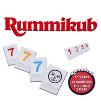 Presseur pour jeu de tuiles Rummy original |   Jeu familial passionnant, stratégie et chance |   Favorise les compétences STEM |   Matériau PVC |   Fabriqué