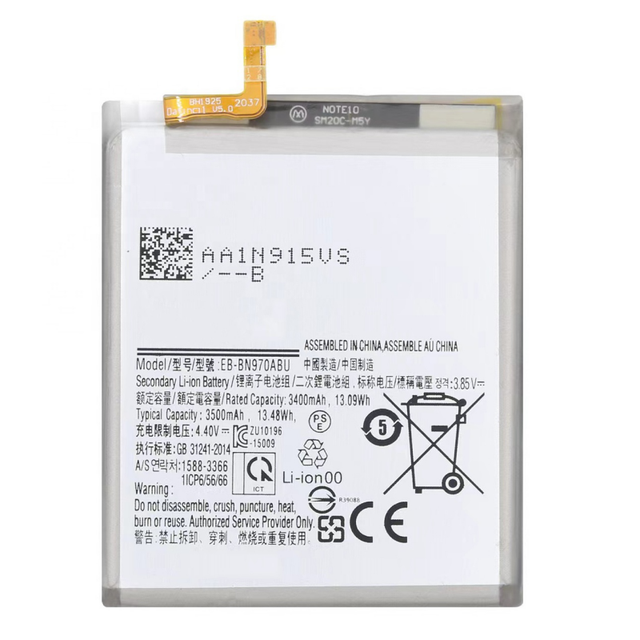 REAL CAP Replacement Battery EB-BN970ABU for Samsung Sam Galaxy Note 10 Smartphone SM-N970 Cell Phone Batteries Factory OEM