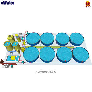 100m3 peralatan akuakultur sirkulasi air untuk tiram dan pertanian ikan Tilapia dengan penyaring dan Drum Protein Skimmer - Product Image 2