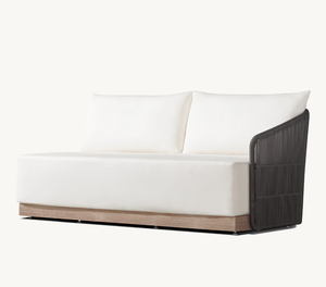 Modern Luxury All Weather Patio Garden Hotel Pool <b>Rattan</b> SofaSet Outdoor Leisure Furniture Rope Hand Woven <b>Sofa</b>-Chaise Sectional - Product Image 4