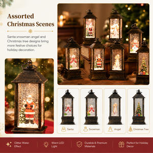 Lámpara de Globo de Nieve con Luz de Navidad, Papá <span class=keywords><strong>Noel</strong></span>, Purpurina de Agua, Decoración de Mesa para Fiestas, Regalo - Product Image 6