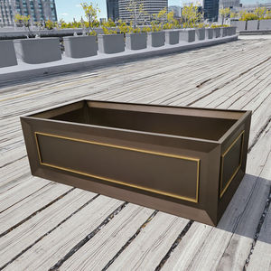 แจกันตั้งพื้นขนาดใหญ่สีทองหรูหราทันสมัยสำหรับตกแต่งบ้าน กระถางดอกไม้ในร่ม กระถางต้นไม้โลหะสวยงามสำหรับกลางแจ้ง - Product Image 6