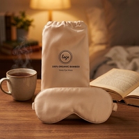 Kit de Voyage Masque de Sommeil et Chouchou en Bambou Tendance – Doux, Respirant, Léger – Ensemble 3 Pièces pour la Détente des Yeux, Idéal Maison, Hôtel, Spa