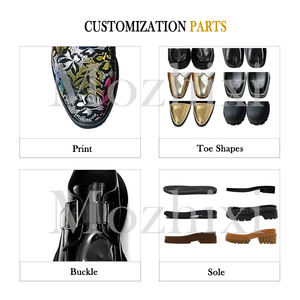 Accepter Bottes Courtes Unisexe à Plateforme Haute Personnalisées <span class=keywords><strong>Chelsea</strong></span> Cuir Fendu Noir Fond Épais Hauteur Augmenter Femmes Hommes <span class=keywords><strong>Bottines</strong></span> - Product Image 2