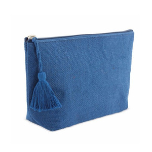 Tính Năng Tiêu Chuẩn Túi Cotton Hữu Cơ Lót Bằng Túi Mỹ Phẩm Đay Tái Chế Với Tua - Product Image 2