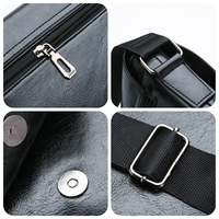 Sacs à bandoulière de luxe en cuir PU, sacs à bandoulière vintage de haute qualité, sacs à bandoulière imperméables pour hommes avec logo