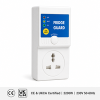 Protecteur de tension pour réfrigérateur 2200W AVS 13A 230V Prise UK Affichage numérique Protection contre les surtensions et les sous-tensions pour TV et congélateur