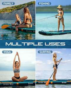 <span class=keywords><strong>SUP</strong></span> 350 บอร์ดพายแบบเป่าลม |   ขนาดใหญ่พิเศษ กว้างและมั่นคง เหมาะสำหรับกีฬาทางน้ำ ตกปลา และเล่นเซิร์ฟ - Product Image 5