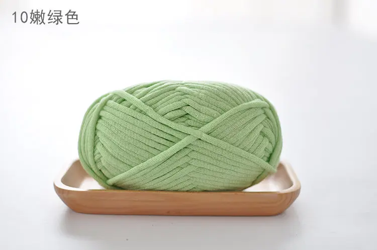 Corda de crochê com núcleo de nylon, tubo de algodão genuíno de luxo, 50g, ideal para tricô, cobertor e sacolas