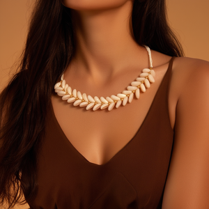 Collier de mode chic à perles - E495-N240-0168G - Product Image 3