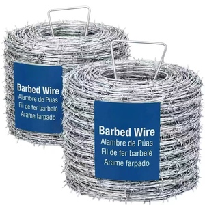 Alambre de Púas Galvanizado en Rollo, de Alta Resistencia, para Cercas Agrícolas, Alambre de Seguridad Tipo Cuchilla, Material para Cercas Industriales, Suministro a Granel - Product Image 1