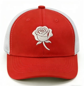 Gorras de Béisbol Personalizadas con Bordado 2D de Rosas, Gorra Trucker de Mezclilla y Malla, Moda para Exteriores, Unisex, Adulto - Product Image 1