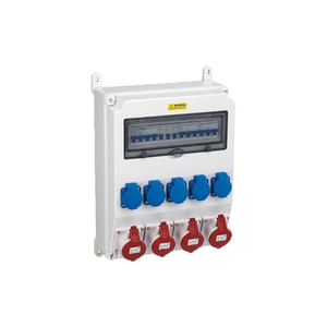 ตู้จ่ายไฟ 3 เฟส 380V 4x32A 5 ขา+5xเต้ารับอเนกประสงค์ 2x32A+3x16A MCB 4P63A ตู้จ่ายไฟ - Product Image 1