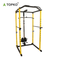 TOPKO Machines de musculation multifonctionnelles à succès, rack à squats, entraîneur fonctionnel de salle de sport, barre de musculation, rack à squats
