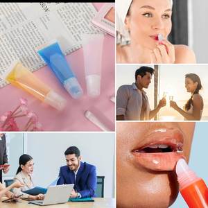 Cheap Transparent Squeeze Plastic Custom Clear Lip Gloss Cosmetic Packaging White Tube - Product Image 4