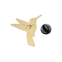 Ensemble de broches colorées en émail souple motif colibri, en alliage de zinc, pour sac à dos, veste, chapeau, revers, accessoire de collection décoratif
