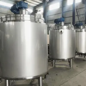 Tanque de armazenamento de água para bebidas e solventes de suco químico em aço inoxidável SS316L 5000 litros Equipamento de transporte vertical