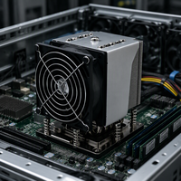 Refroidisseur de processeur actif 4U KYL6096-4UA pour serveur AMD EPYC 7000 LGA6096 400W TDP avec ventilateur Nidec 92mm 4700RPM