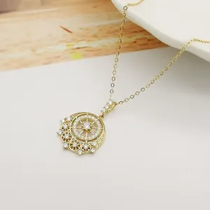 Collier Style bohème en or 9K, solide, nouveau modèle, bon marché, bijoux en or véritable,