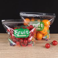 Sac d'emballage transparent personnalisé debout pour raisin citron pomme tomate carotte agriculture légumes fruits avec trou