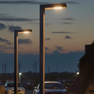 Profilés en aluminium pour cour extérieure, lampes carrées, éclairage paysager communautaire, lampes à poteau haut, éclairage LED pour rue - Product Image 1