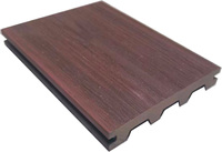 Diseño moderno 3D decorativo Wpc cubierta compuesta de madera al aire libre Co-extruido tapado Anti Uv suelo de madera y plástico