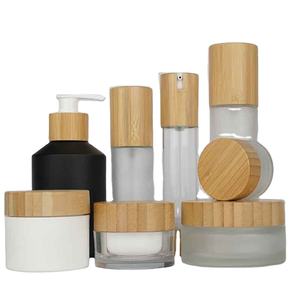 Offre Spéciale naturel avec pot cosmétique rond de couvercle en <span class=keywords><strong>bois</strong></span> de bambou - Product Image 1