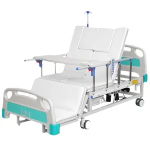 Yaşlı hastane ev bakımı tıbbi yatak ayarlanabilir elektrikli çok fonksiyonlu hasta yatağı icu hasta yatağı satılık