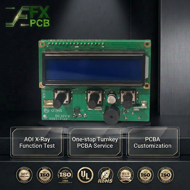 PCB Assemble Industrial-Grade Automated SMT PCB Assembly for Industrial Automation High-Mix Low-Volume Capable  AOI Testing PCBA
