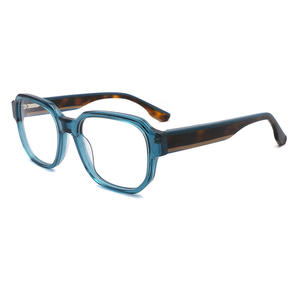 Gafas Conchen Ovaladas de Acetato, Montura Completa Unisex, Hechas a Mano, Lentes Planas 1075 - Product Image 4